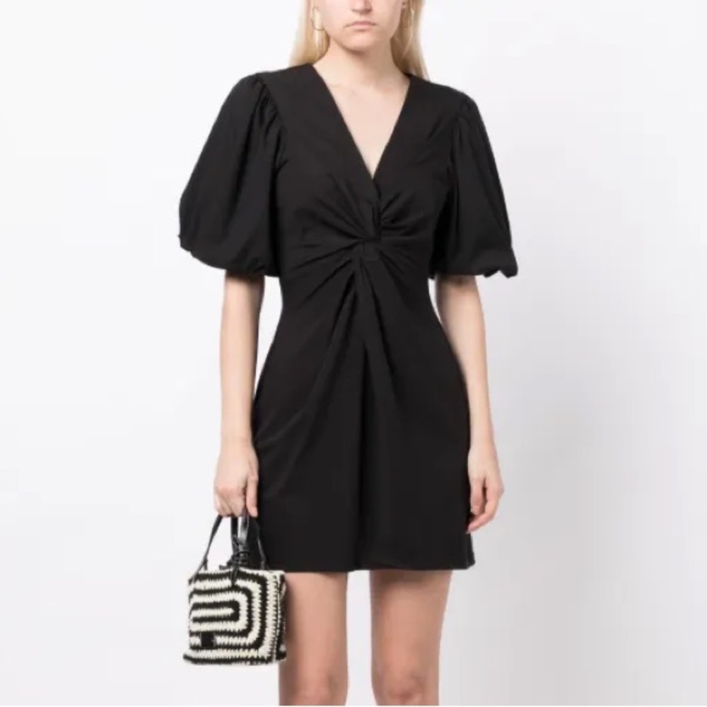 🆕 Cinq A Sept Bette puff-sleeve dress Size Small